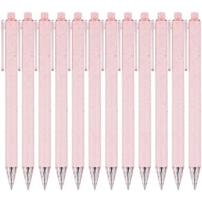 Canetas de gel RIANCY Tinta de gel de secagem rápida retrátil de 0,5 mm 12 unidades Pi
