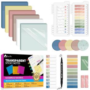 Sticky Notes VigorFun Transparent 1500 folhas com caneta