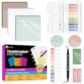 Sticky Notes VigorFun Transparent 1000 folhas com caneta