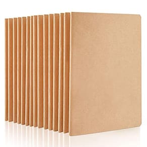 Cadernos feela Kraft, pacote 15, A5, 60 páginas para desenho e escrita
