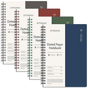 Caderno EMSHOI Dotted Journal Spiral A5 640 páginas 100gsm 4P