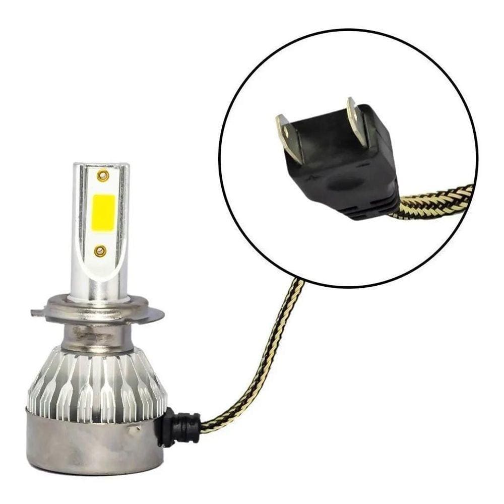 Kit Lâmpada De Led 9006 Hb4 Automotivo 30W V10 Luxled