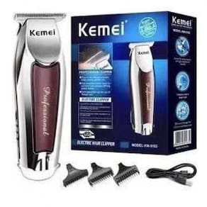 Máquina De Acabamento Kemei Km-9163 Prateado 110V/220V