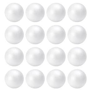 Bolas de espuma TFARC FOAM 2cm Craft, pacote com 16 para artesanato DIY, brancas