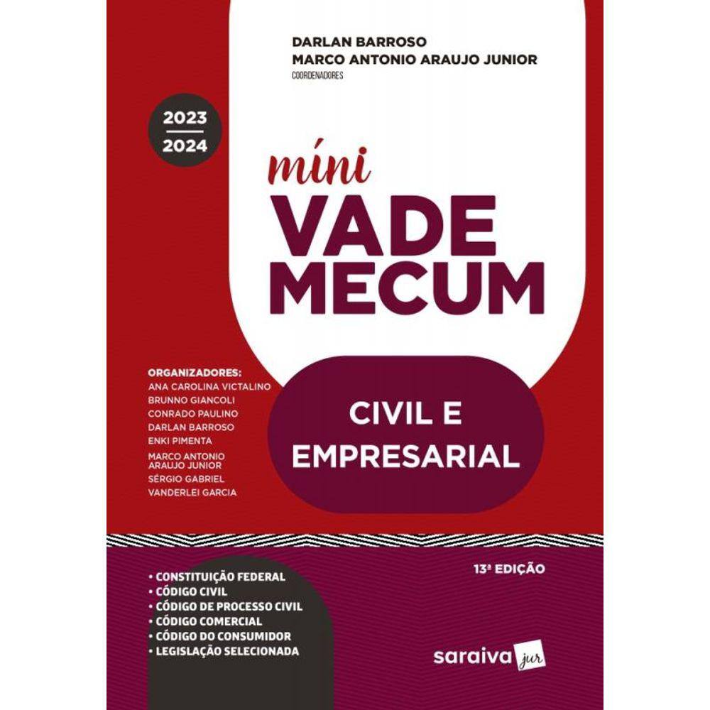 Mini Vade Mecum - Civil E Empresarial - Meu Curso - 13ª Edição 2024