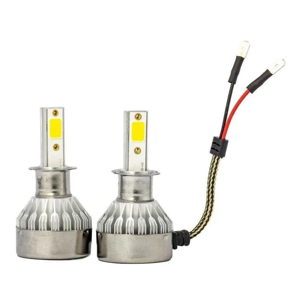 Kit Lâmpada De Led H3 Automotivo 30W V10 Luxled