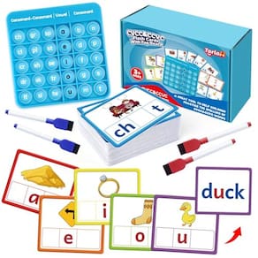 Jogos de palavras Flash Cards Torlam CVCC e CCVC para crianças