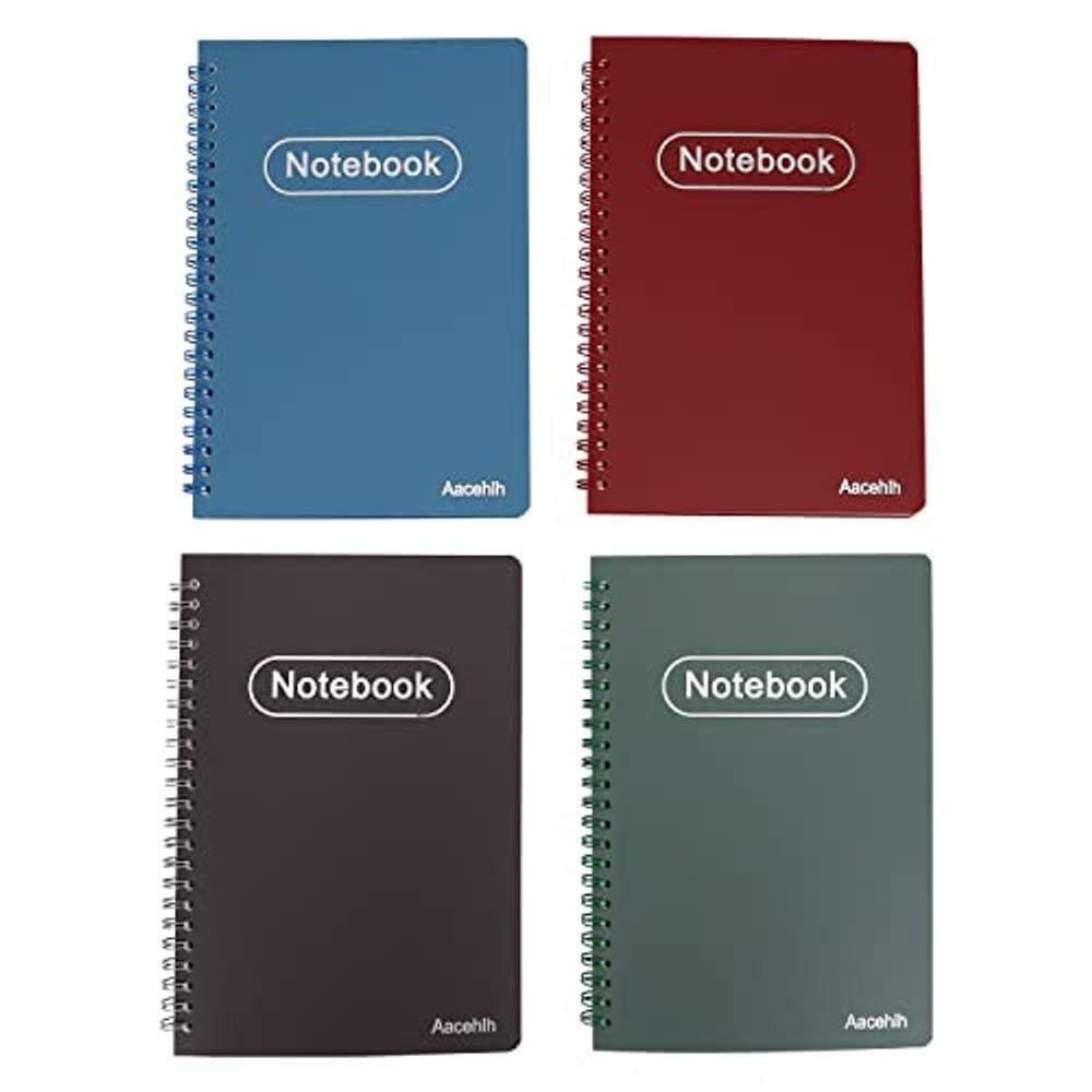 Conjunto de caderno espiral Aacehlh A5 College Ruled Lined 80 folhas