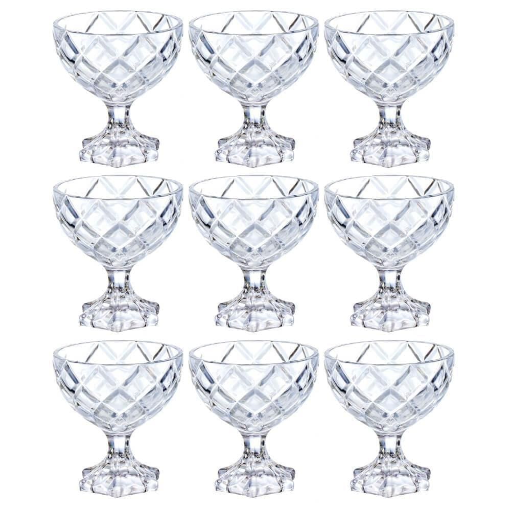 Taças Sobremesa Em Vidro Pineapple 170Ml 9 Peças Hauskraft