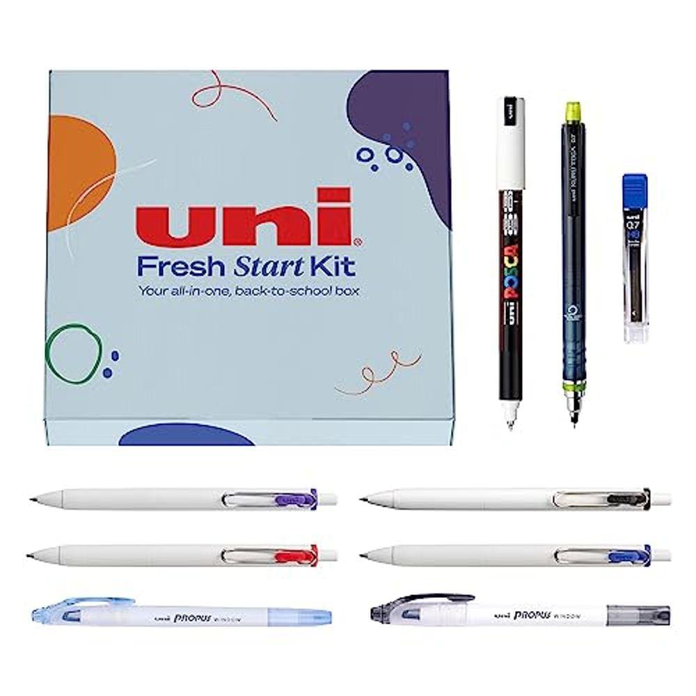 Kit de material escolar Uniball & Posca Fresh Start 2023