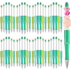 Caneta Beadable Kosiz, 60 peças, caneta esferográfica de plástico, tinta preta