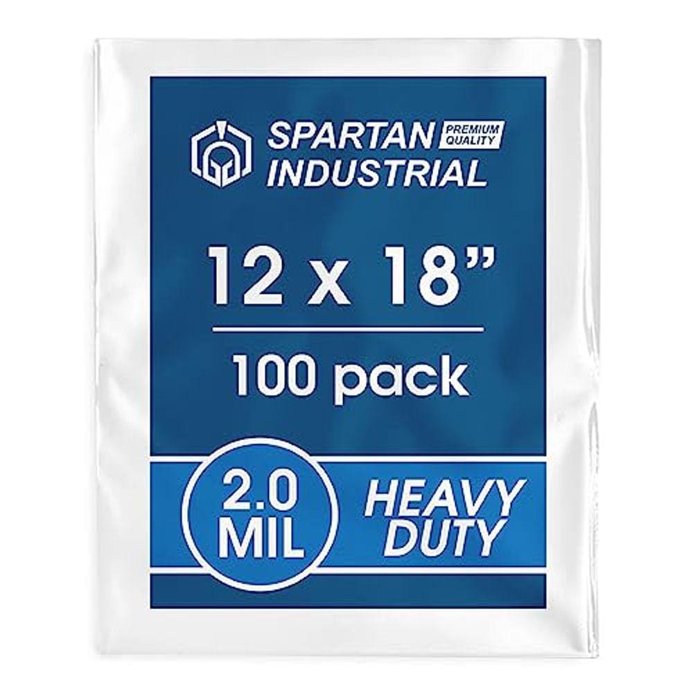 Sacos plásticos de poliéster Spartan Industrial 12x18cm 2 mil 100 unidades
