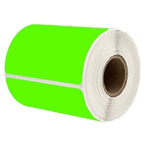 Adesivos de etiqueta com código de cores: Well Tile, retangular, verde, 2x3 polegadas