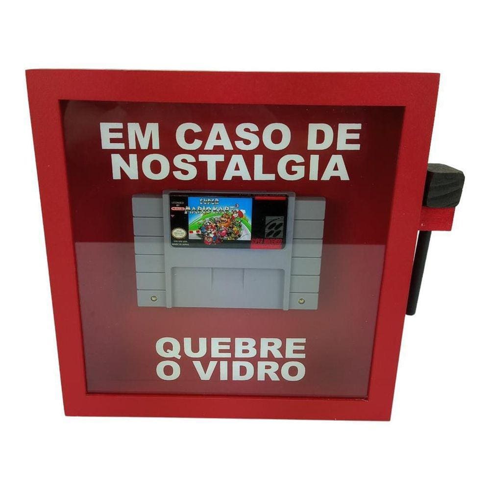 Quadro Decorativo Gamer Mario-Kart Nostalgia Coleção Enfeite