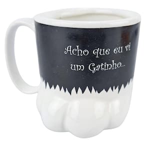 Caneca Porcelana Pata Frajola Eu Acho Que Vi Um Gatinho