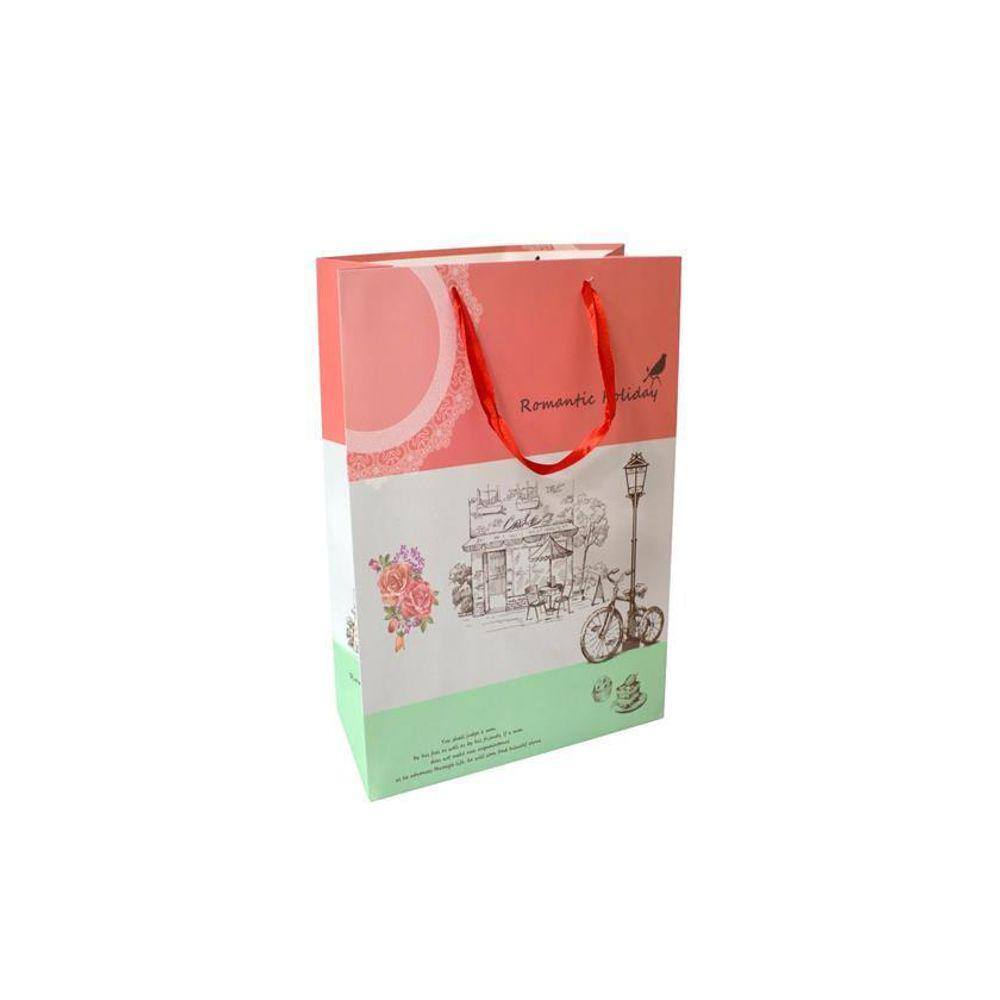 Sacola Presente Romântico Estampada 30X40X12Cm 102Est