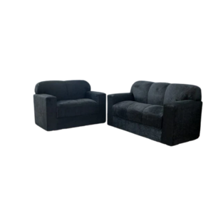 Conjunto de Sofá de 2 e 3 Lugares Preto
