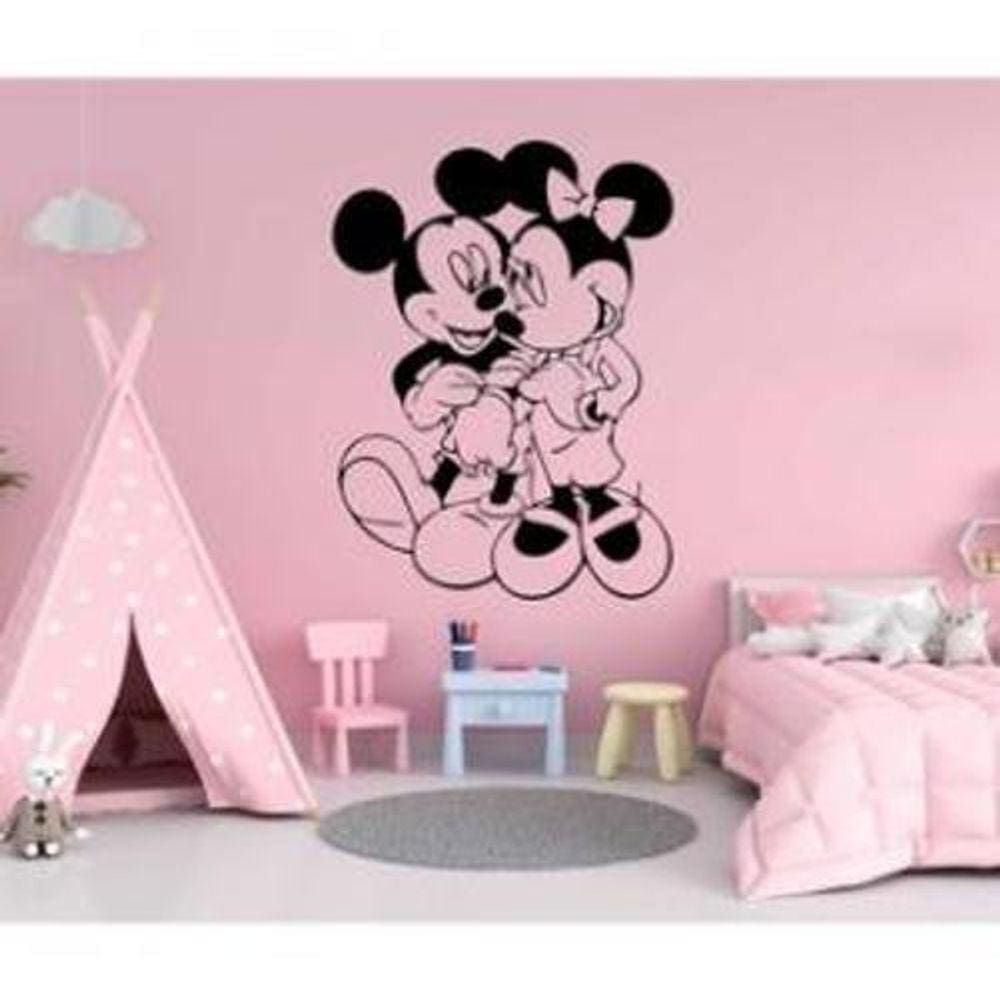 Adesivo De Parede Minnie E Mickey
