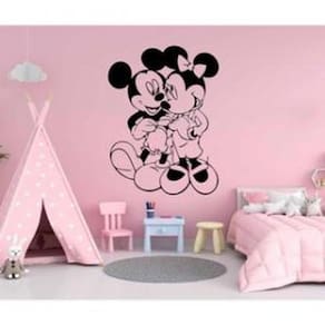 Adesivo De Parede Minnie E Mickey