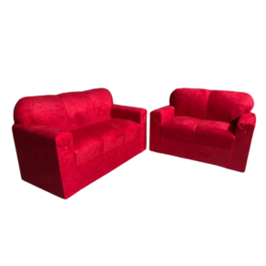 Conjunto de Sofá de 2 e 3 Lugares Vermelho