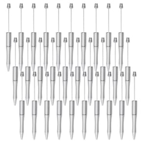 Canetas frisáveis jiebor Silver Plastic 30 unidades com tinta preta
