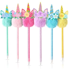 Canetas Unicorn Cholemy, 24 peças, arco-íris fofas para crianças e meninas