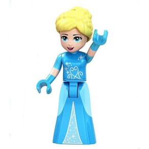 Boneco Blocos De Montar Princesa Cinderela Luvas