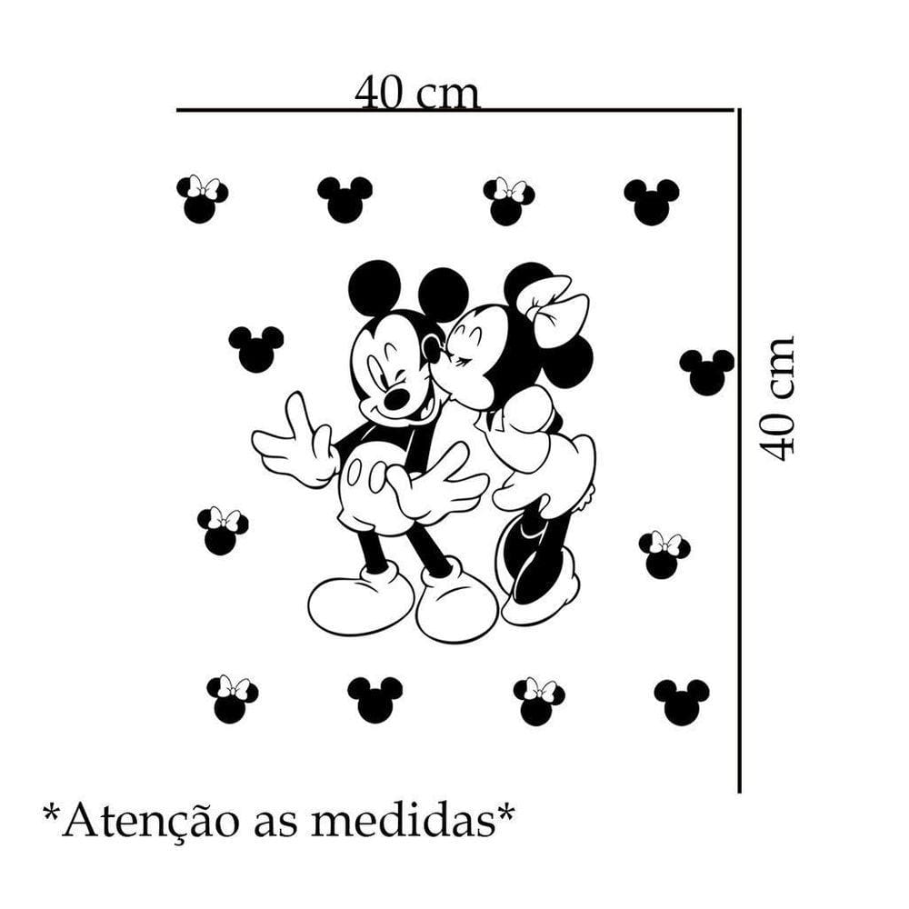 Adesivo De Box Minnie E Mickey Beijocas