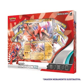 Box Pokémon Lendas de Paldea EX Koraidon e Miraidon Ex