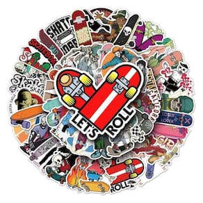 Adesivos A Prova Dágua Caderno Celular Skate Street Radical