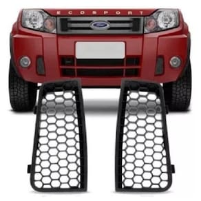 Par Grade Dianteira Parachoque Ecosport 2008 09 A 2012 Preta