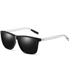 Óculos Sol Polarizado Uv Preto Lente Cores - Cinza