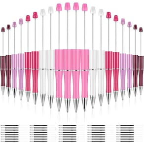 Caneta dobrável Outus Plastic, 20 peças com recargas extras, rosa P