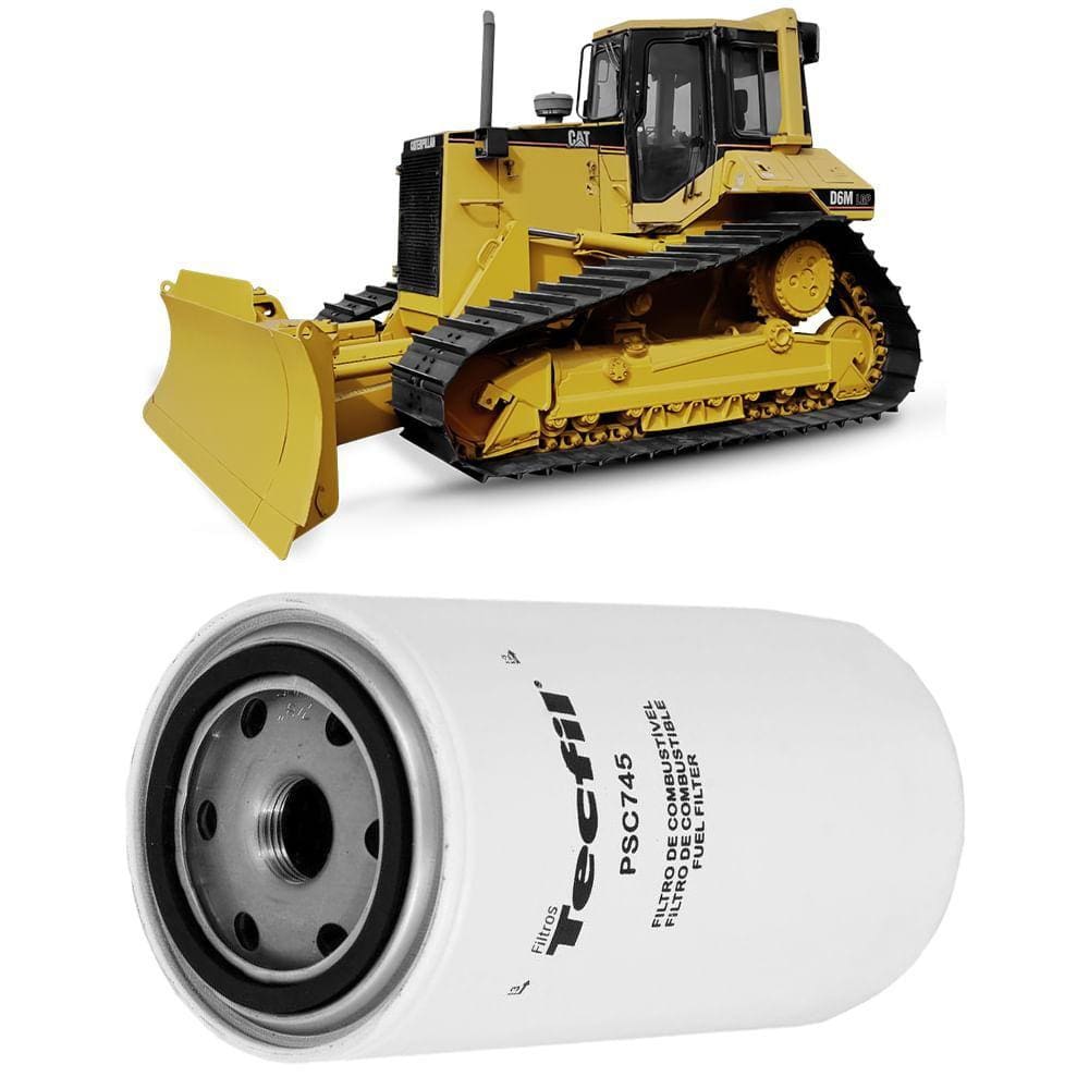 Filtro Combustível Caterpillar D5mlgp D6mlgp 3116 Tecfil
