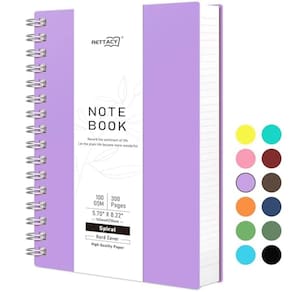 Caderno RETTACY College Ruled 300 páginas 5,7 x 8,22 cm roxo