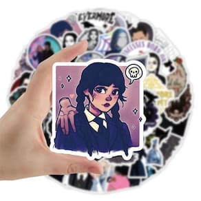 Adesivos A Prova Dágua Caderno Celular Wandinha Adams