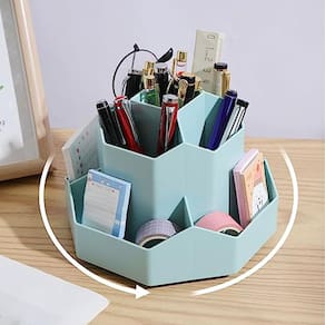 Organizador de mesa INSTOME com porta-lápis, 9 compartimentos