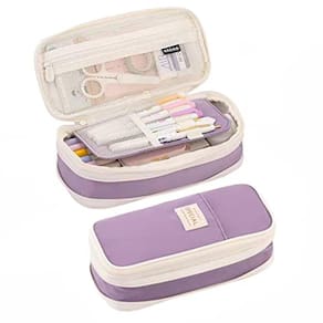 Estojo de lápis JECCYE de grande capacidade roxo para meninas adolescentes e meninos