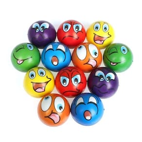 Squishy Fidget Toy Anti Stress Bola Emoji Careta 2 Peças