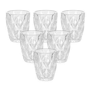 Jogo De Copos Lyor Diamond Transparente - 6 Peças