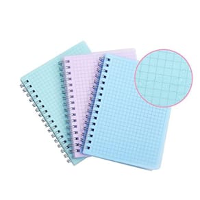 Caderno de papel quadriculado Irmanas 480 páginas 4,3 x 5,7 cm - pacote com 3
