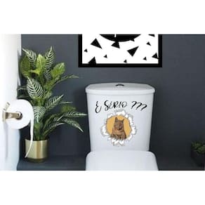 Adesivo De Vaso Sanitário Gatinho