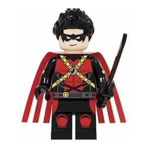 Boneco Blocos De Montar Menino Robin Batman