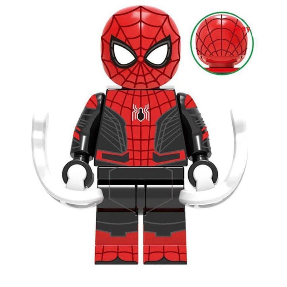 Boneco Blocos De Montar Homem Aranha Red Sem Volta Pra Casa
