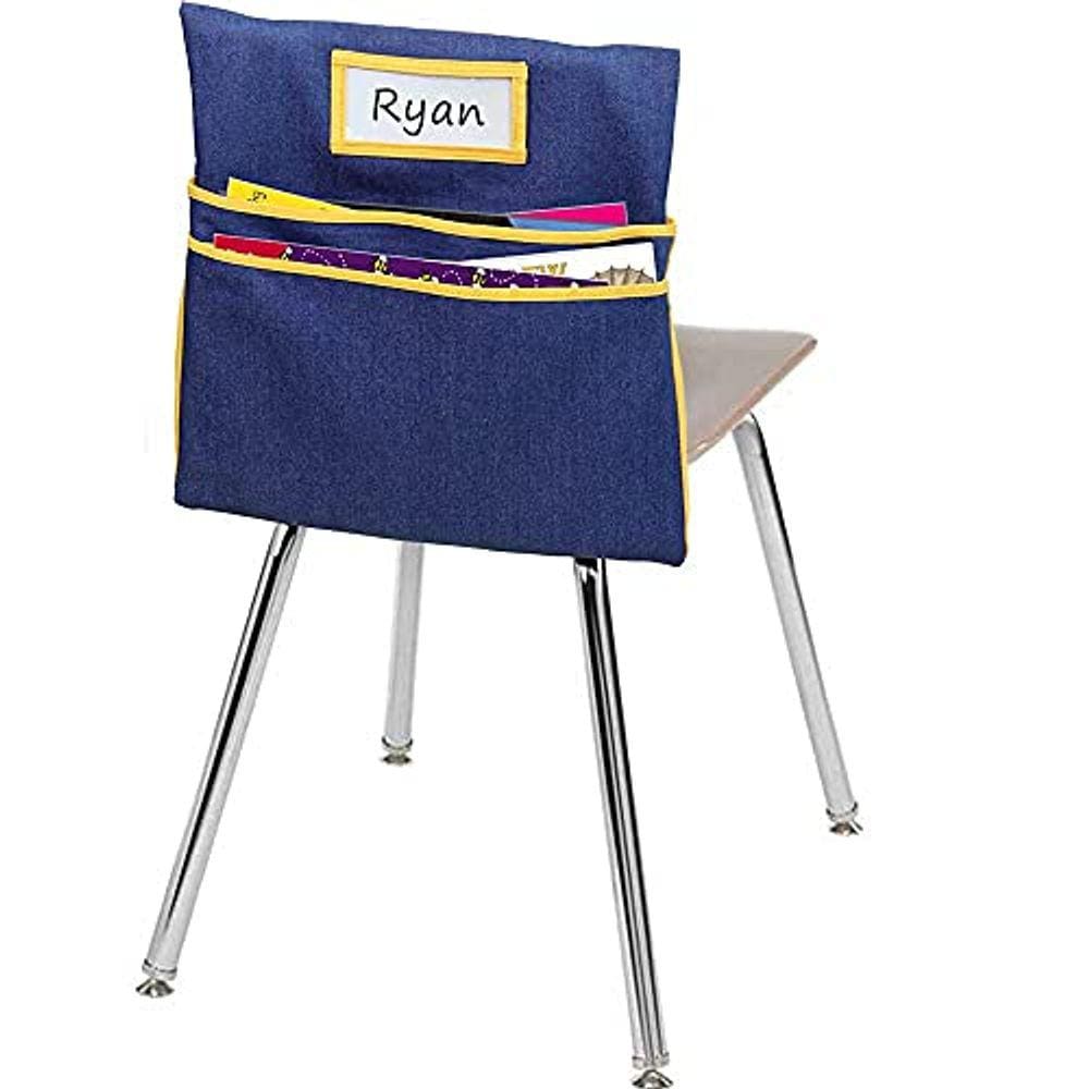 Chairback Buddy Pockets Chart Auchq Standard Denim Yellow
