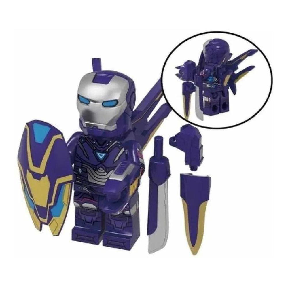 Boneco Blocos Montar Homem De Ferro Armadura Pepper Limitada