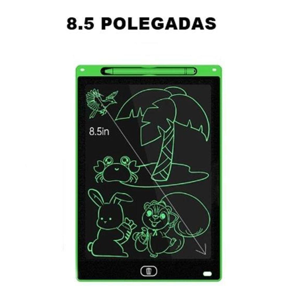 Tablet Lousa Mágica Desenho Tela LCD 8.5 Polegadas 3D Verde