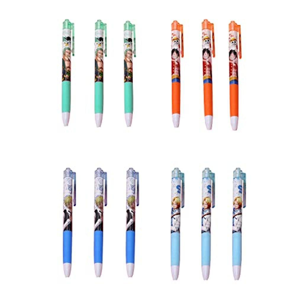 Caneta de gel Rondlaho Anime Cute de 0,5 mm, tinta preta, 12 unidades para fãs