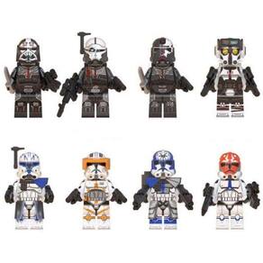 Kit Bonecos Blocos De Montar Clone Force Rex Jesse Star Wars