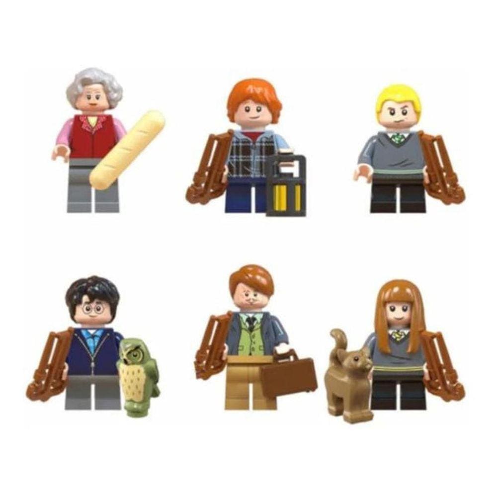 Kit Blocos De Montar Harry Potter Ron Malfoy Susan Bones